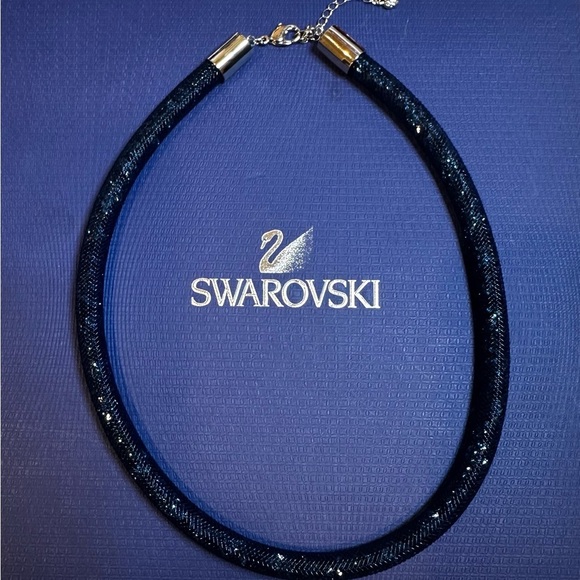Swarovski Stardust Necklace Blue, includes Box - Picture 2 of 6